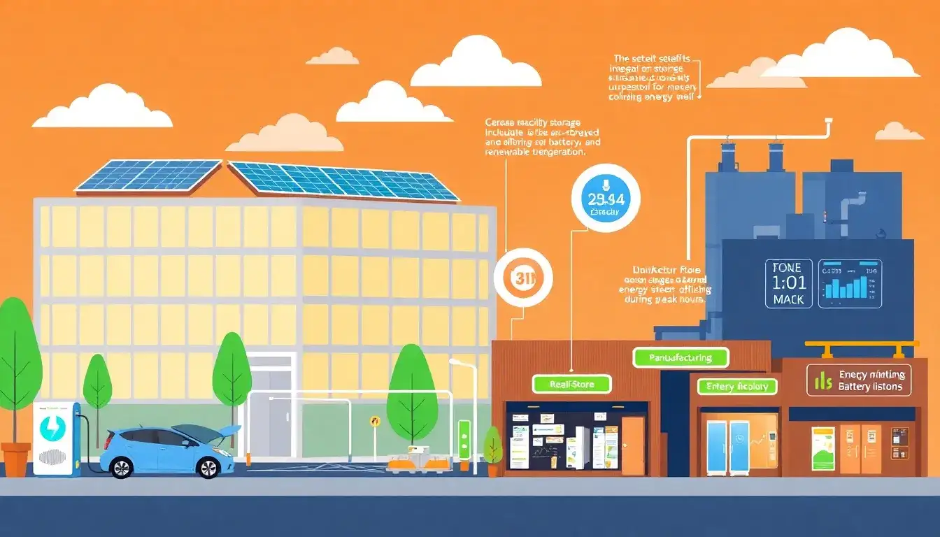 What are the typical use cases for battery energy storage systems in commercial settings
