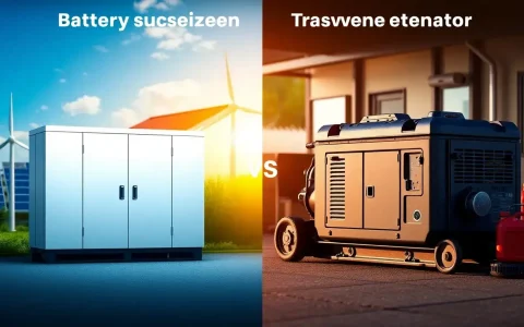 How do battery energy storage systems compare to traditional backup generators