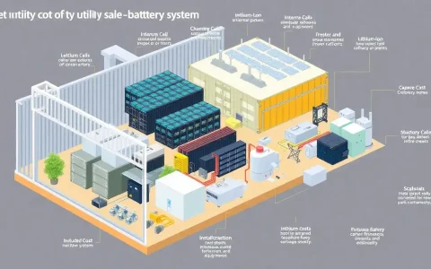What are the main cost components of utility-scale battery storage systems