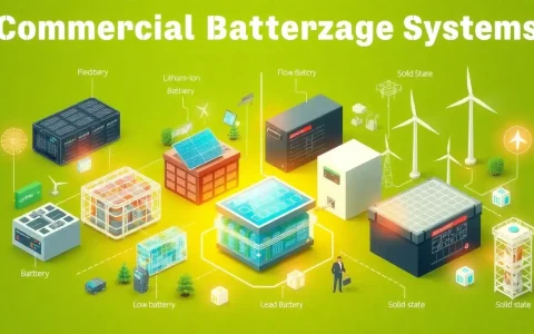 What are the main types of commercial battery storage systems