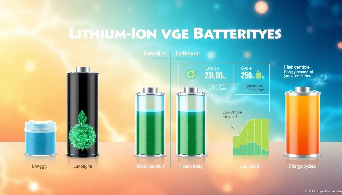 How do lithium-ion batteries compare to other types in terms of lifespan