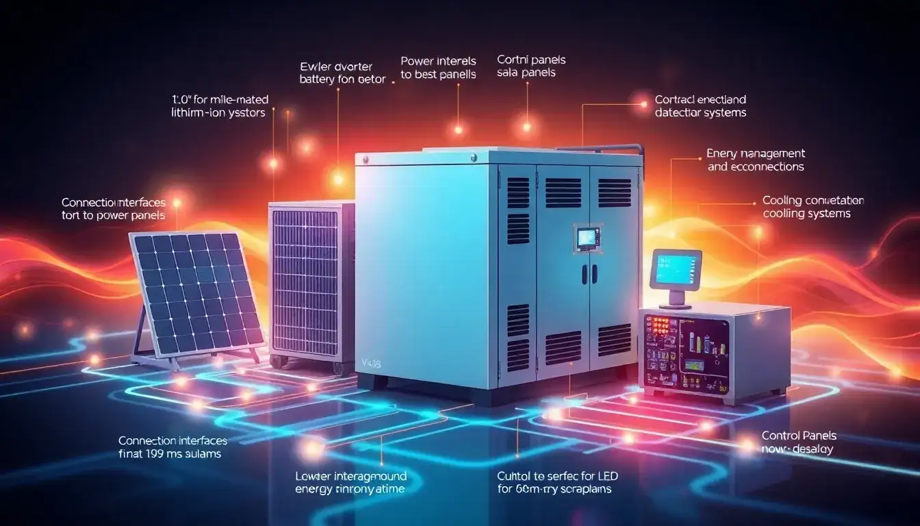 What are the main components of a battery energy storage system