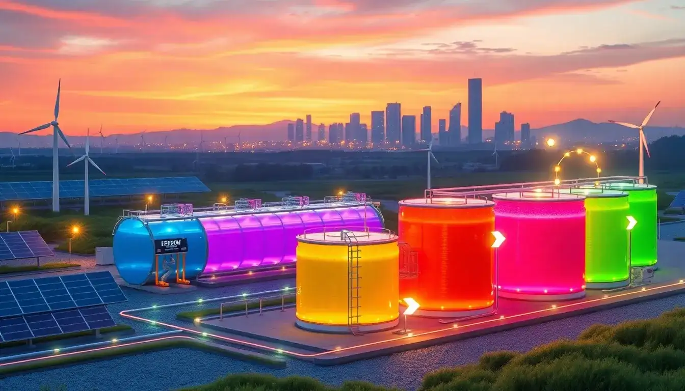 What role do flow batteries play in long-duration energy storage