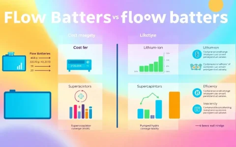 How does the cost of flow batteries compare to other energy storage solutions