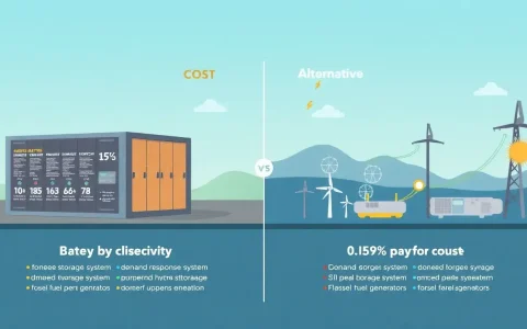 How does the cost of battery storage compare to other peak shaving methods