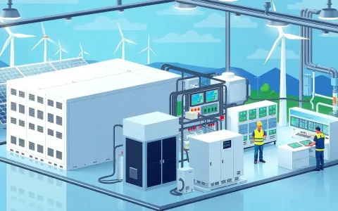 What are the main components of a commercial battery energy storage system