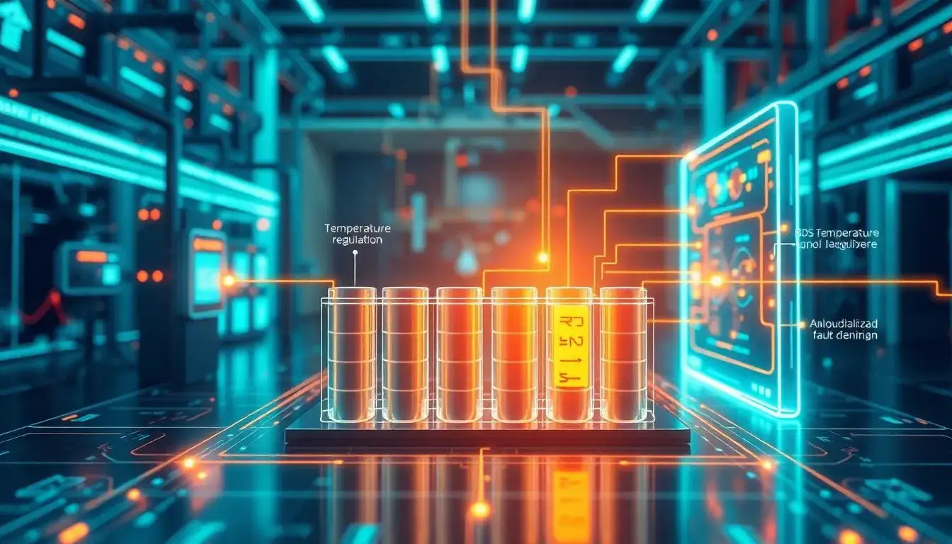 How does the battery management system ensure the safety of the batteries