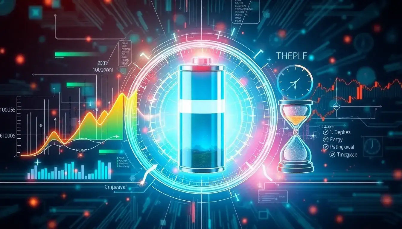 How does the power-to-energy ratio impact the lifespan of a battery