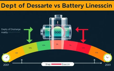 How does the depth of discharge impact the lifespan of a battery