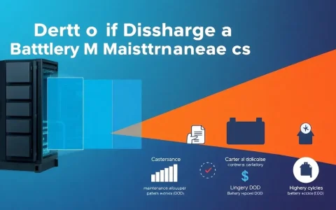 How does the depth of discharge affect the overall cost of battery maintenance