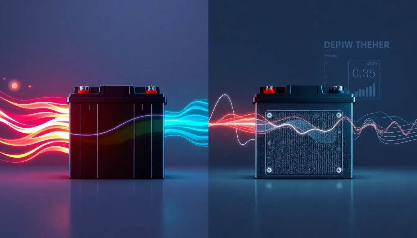How does the depth of discharge impact the performance of deep cycle batteries