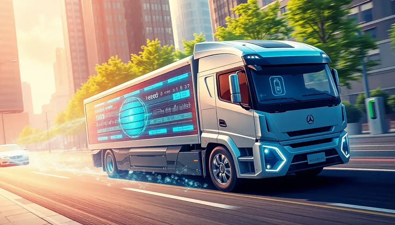 What advancements are being made in solid-state batteries for electric trucks