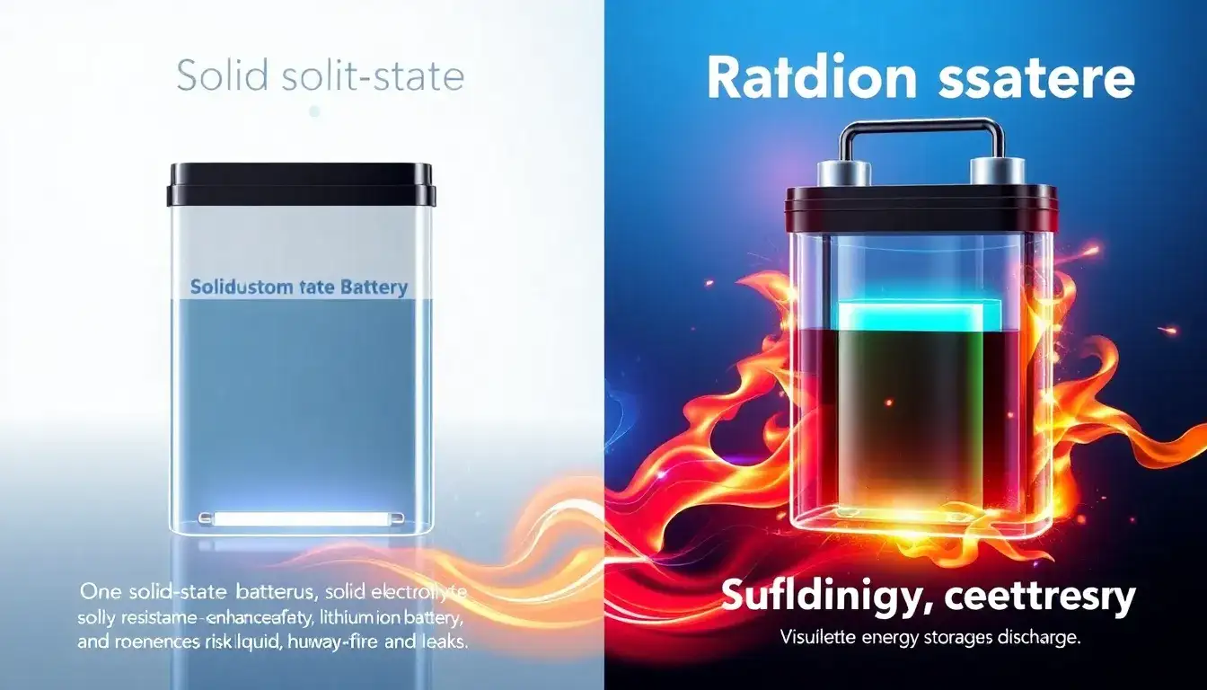 How do solid-state batteries compare to traditional lithium-ion batteries in terms of safety and efficiency