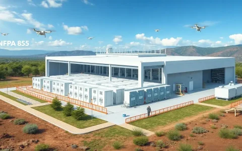 How do regulations like NFPA 855 impact the safety of battery energy storage systems