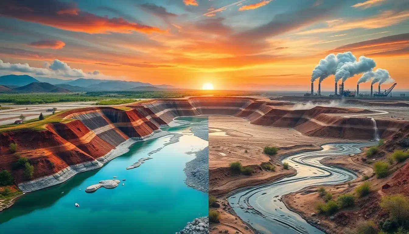 What are the main environmental impacts of lithium mining