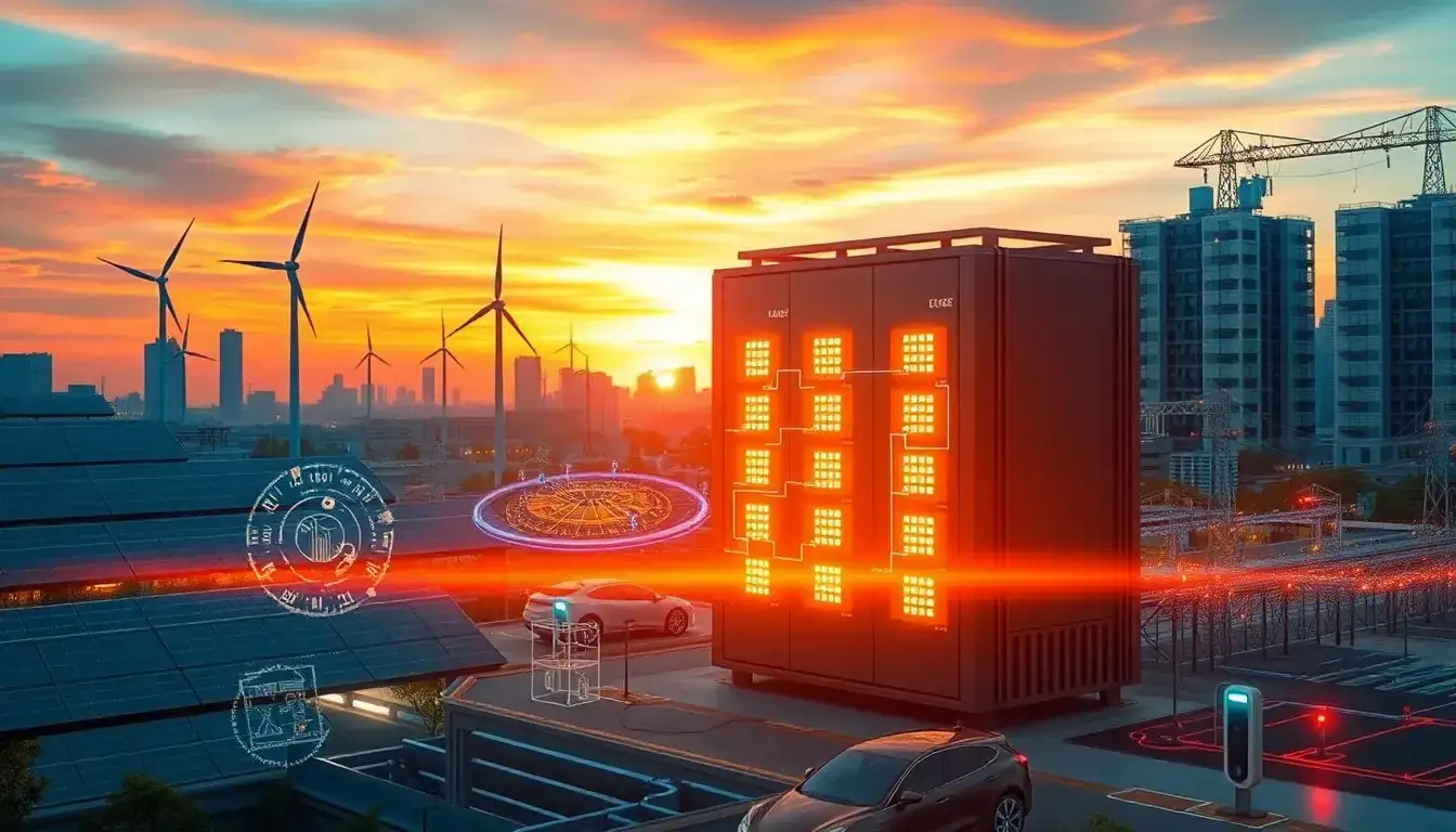 What role do batteries play in managing peak energy demand