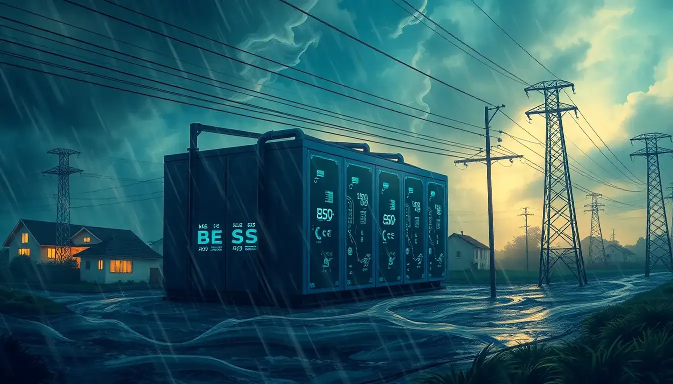 How do BESS systems enhance grid resilience during extreme weather events