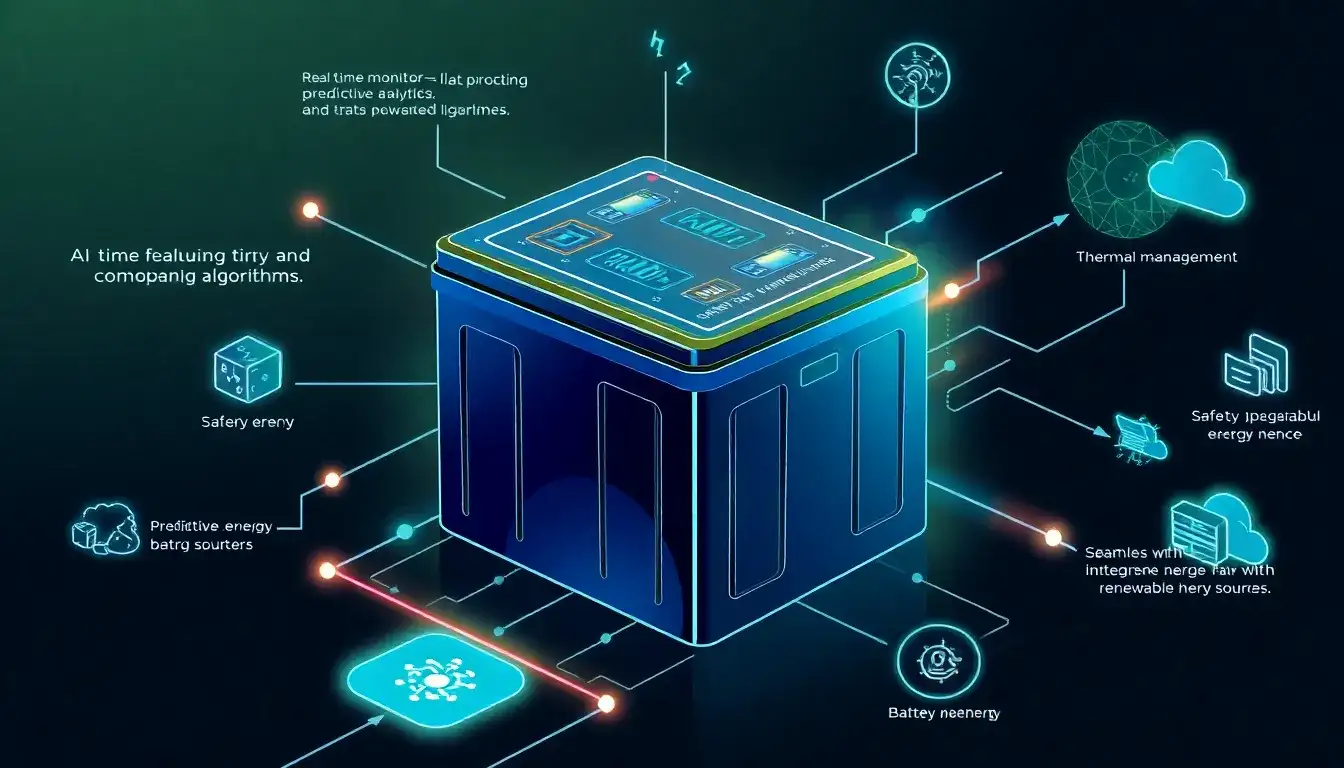 What are the key features of AI-driven battery management systems