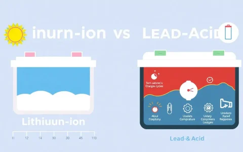 How do the lifespans of lithium-ion and lead-acid batteries compare