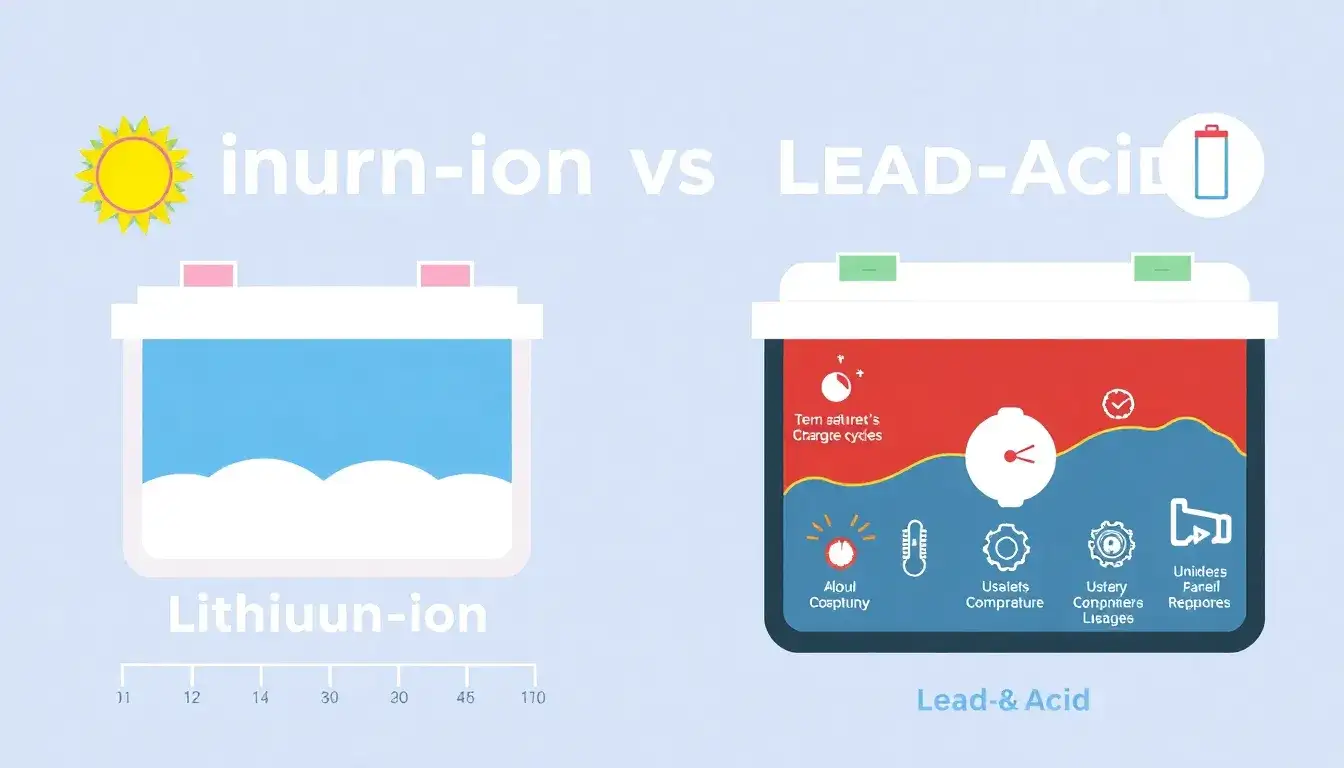How do the lifespans of lithium-ion and lead-acid batteries compare