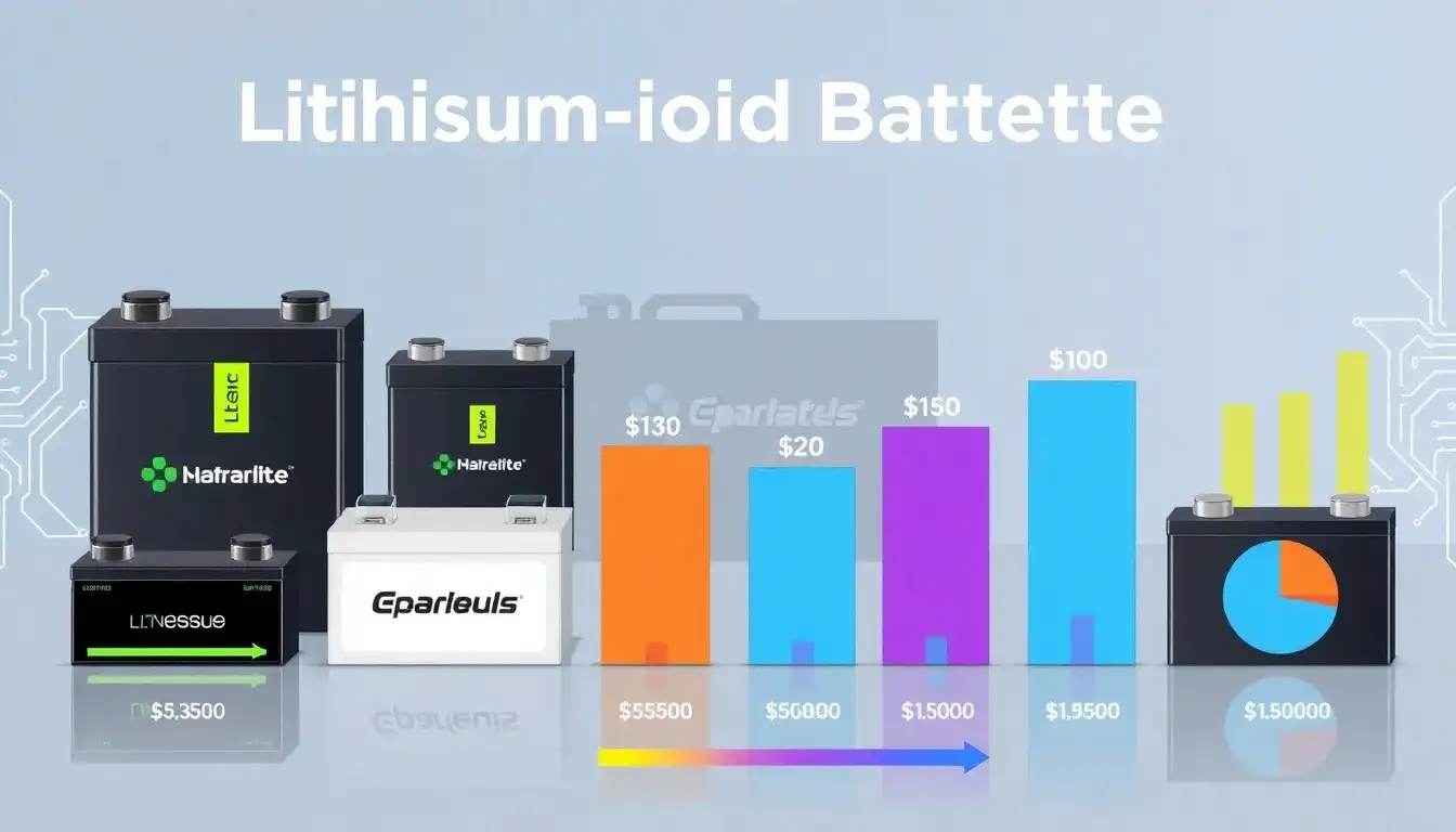 How do the costs of lithium-ion batteries vary between different brands