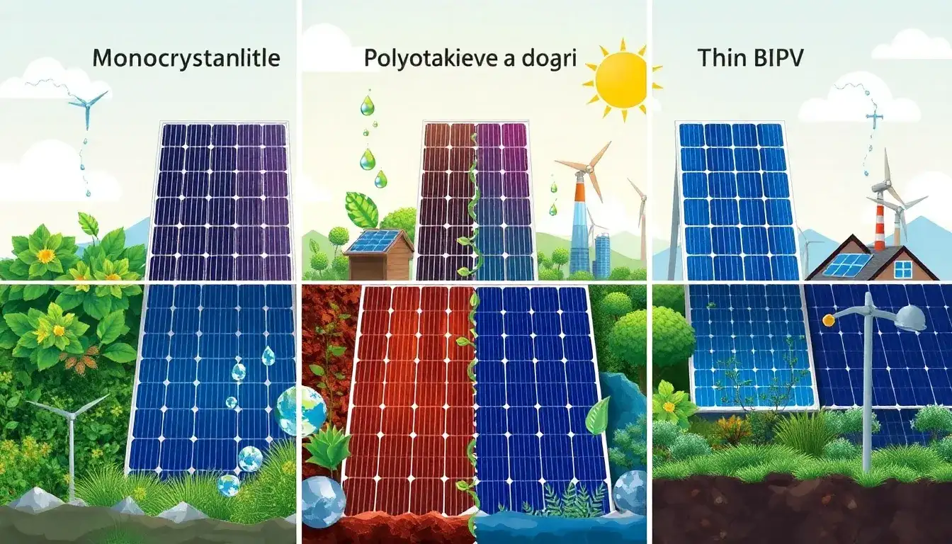 What are the environmental impacts of different types of solar batteries