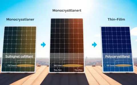 How do the efficiencies of different types of solar panels compare
