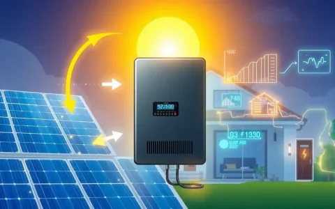 What role does the inverter play in the overall efficiency of a solar power system
