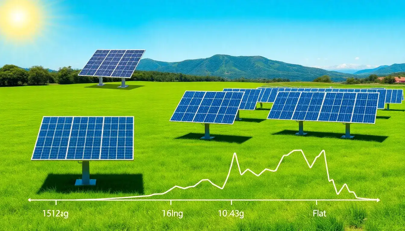 How does the angle and orientation of solar panels impact their energy production