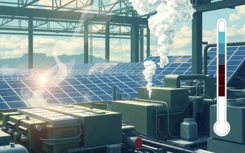 How does the manufacturing process of solar batteries contribute to greenhouse gas emissions