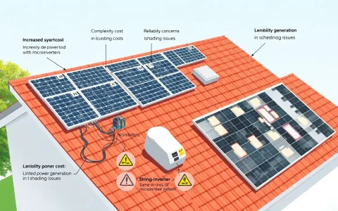 What are the potential downsides of using microinverters in a solar system