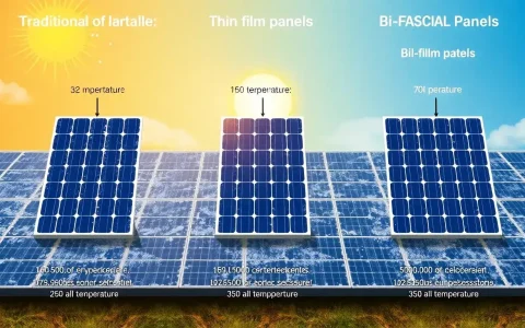 How do different types of solar panels handle temperature variations
