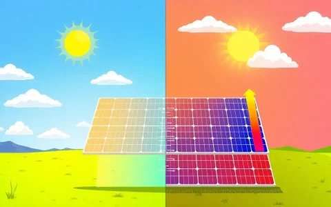 How do temperature coefficients affect solar panel efficiency