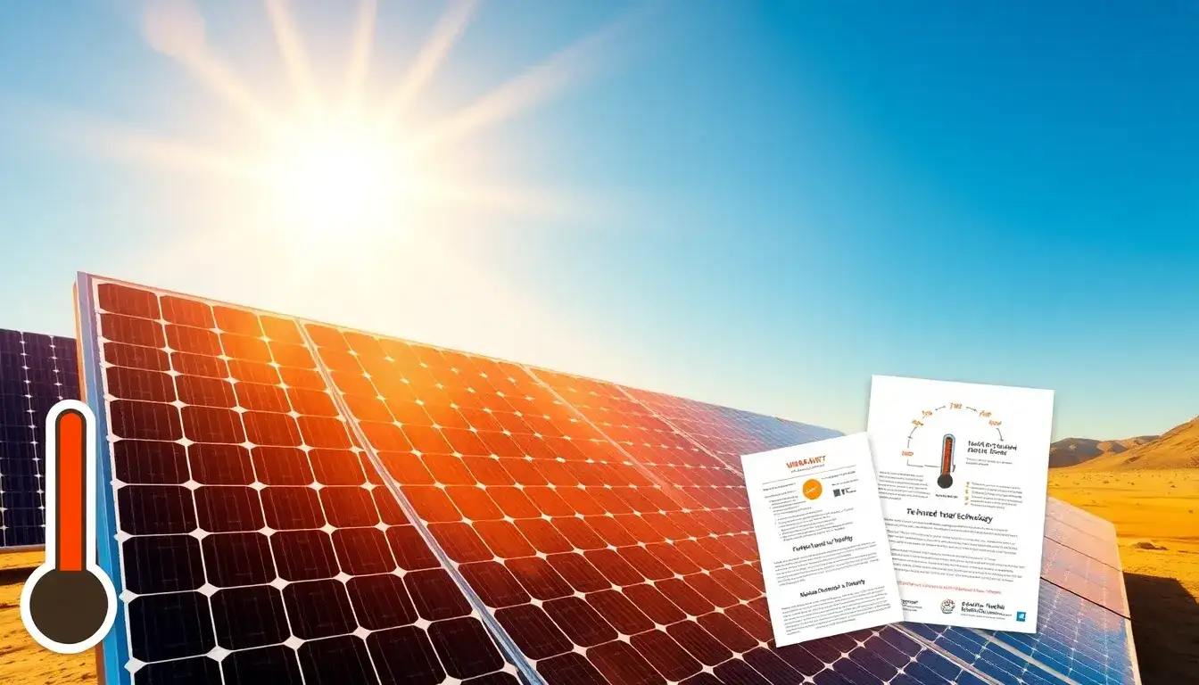 Which solar panel brand offers the best warranty for hot climates