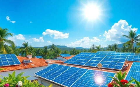 How does the temperature coefficient affect solar panel performance in hot climates
