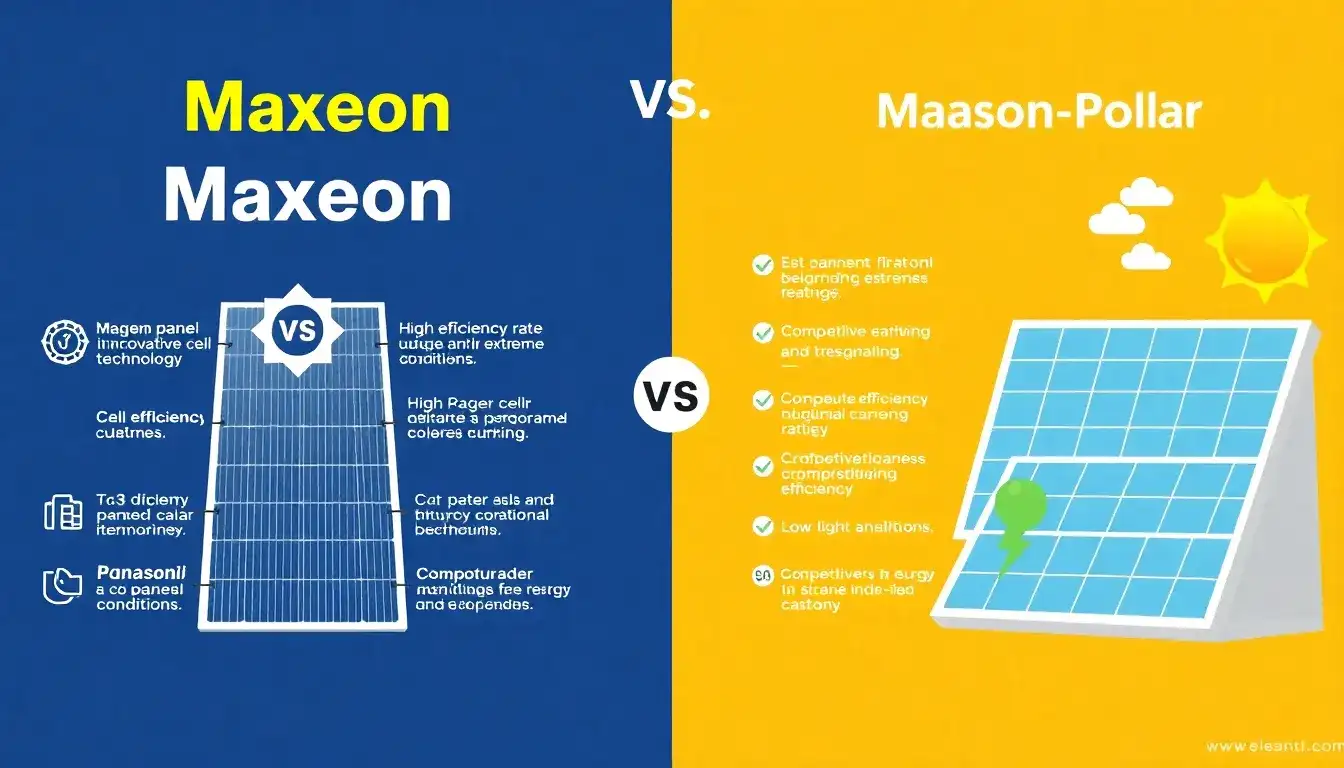 What are the main differences between Maxeon and Panasonic solar panels