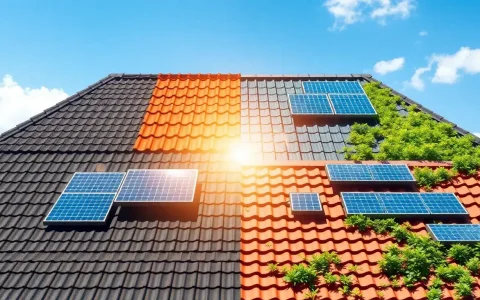 How does the type of roofing material affect solar panel efficiency
