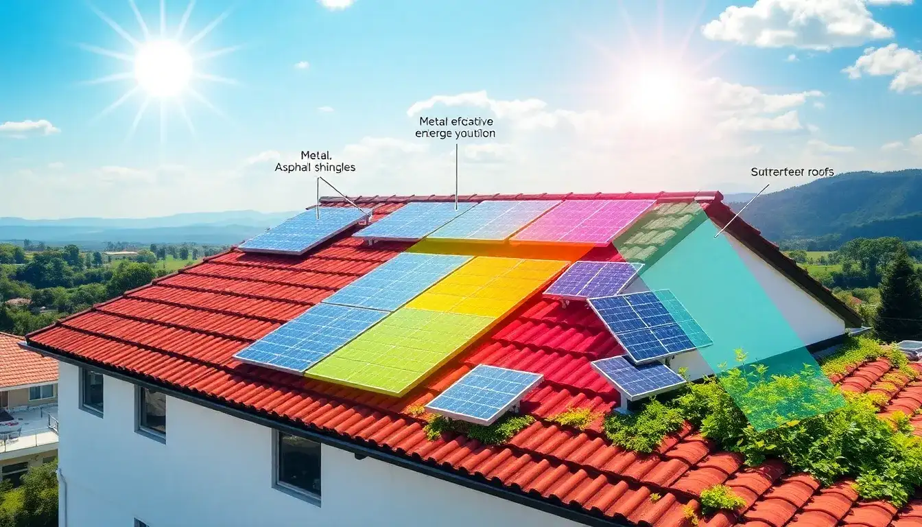 What are the best roofing materials for maximizing solar panel efficiency