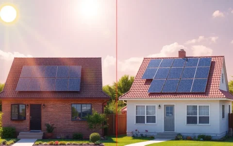 How does the color of a roof affect solar panel performance