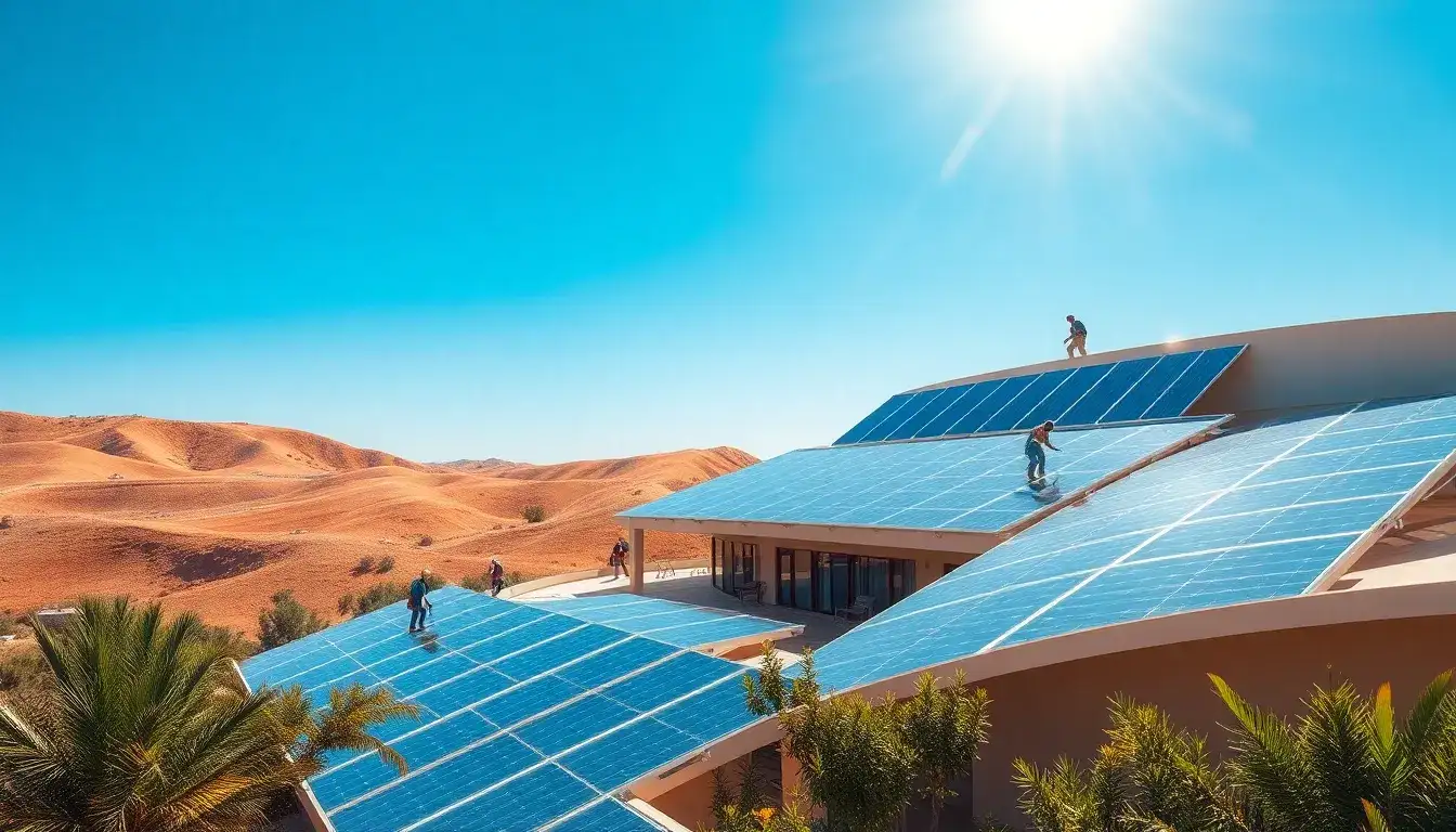 How does the flexibility of thin-film solar panels benefit their installation in hot climates