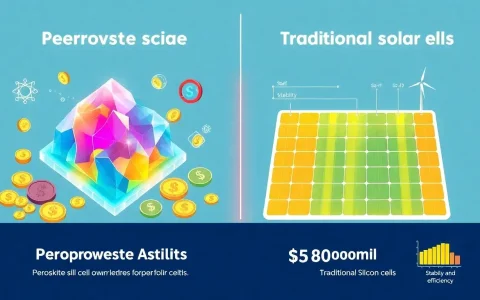 How do perovskite solar cells compare to traditional silicon cells in terms of cost and efficiency