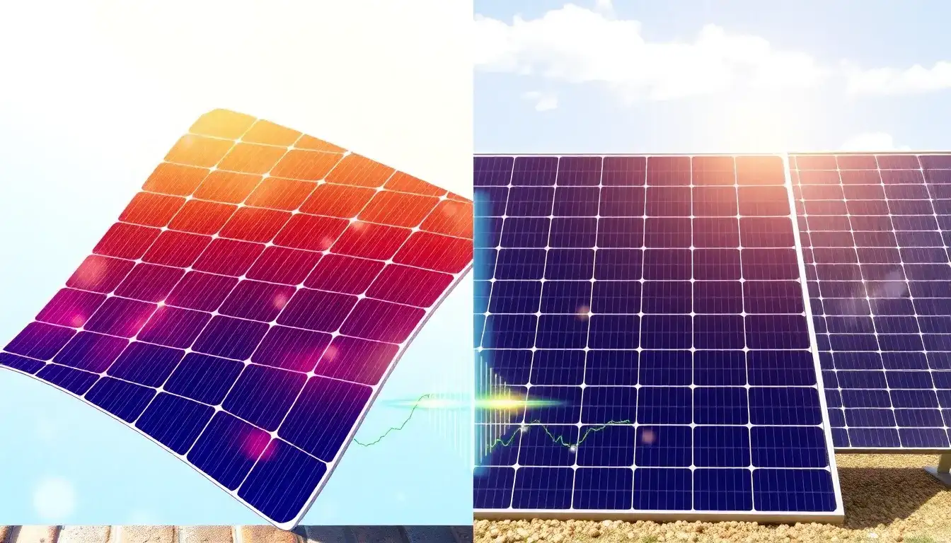 How does the efficiency of perovskite solar cells compare to that of traditional silicon cells