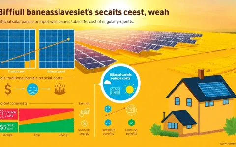 How do bifacial solar panels affect the overall cost of solar energy projects