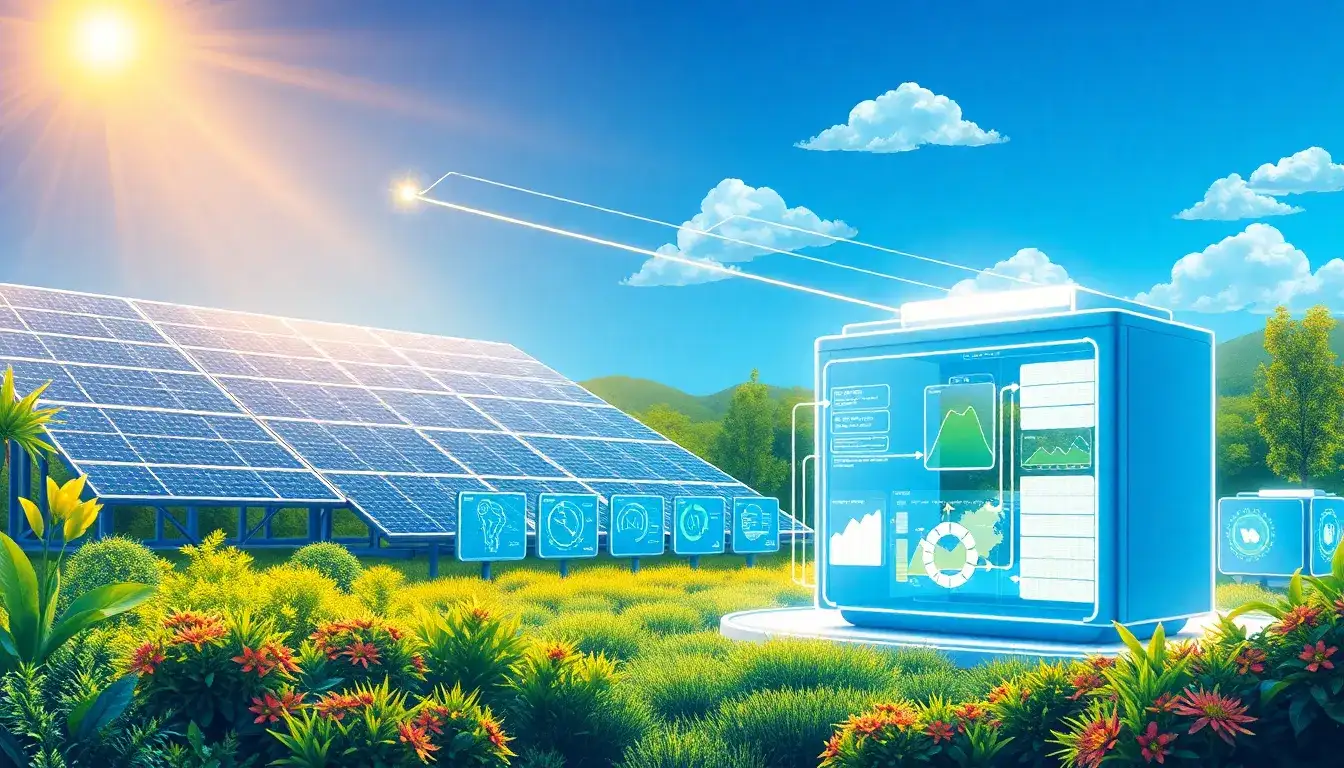 How does AI improve the efficiency of solar energy storage systems