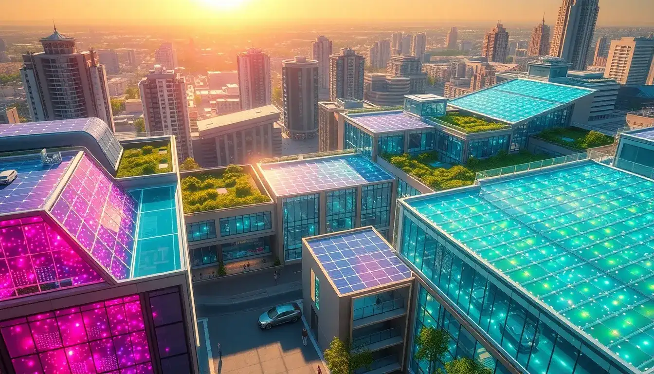 Can quantum dot solar cells be integrated into building materials like windows and roofs