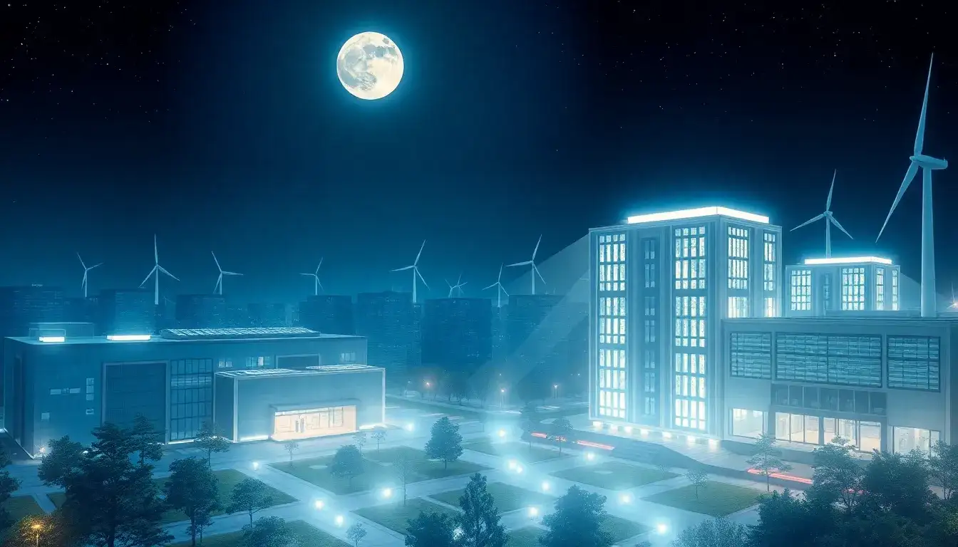 How does radiative cooling contribute to nighttime energy generation