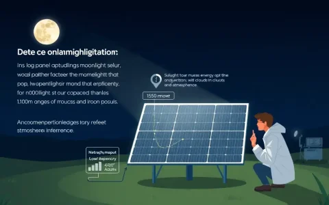 What are the limitations of using moonlight to generate electricity