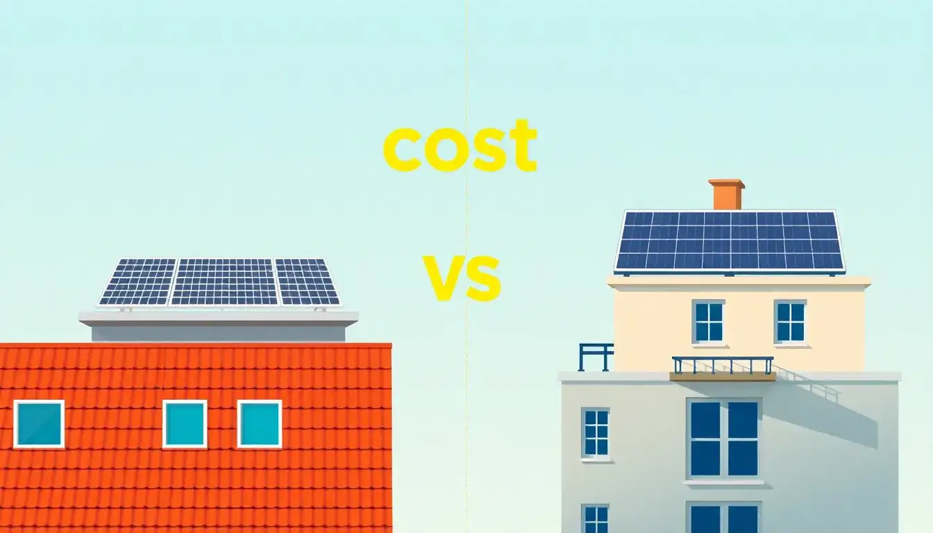 How does the cost of high-efficiency solar panels compare to traditional solar panels
