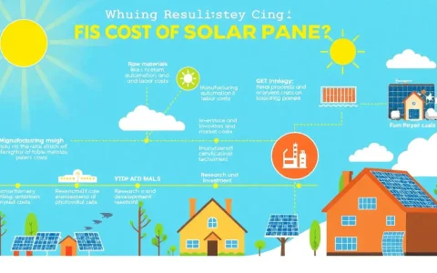 What are the main factors that influence the cost of high-efficiency solar panels