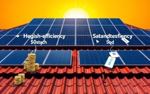How does the efficiency of solar panels impact their overall cost
